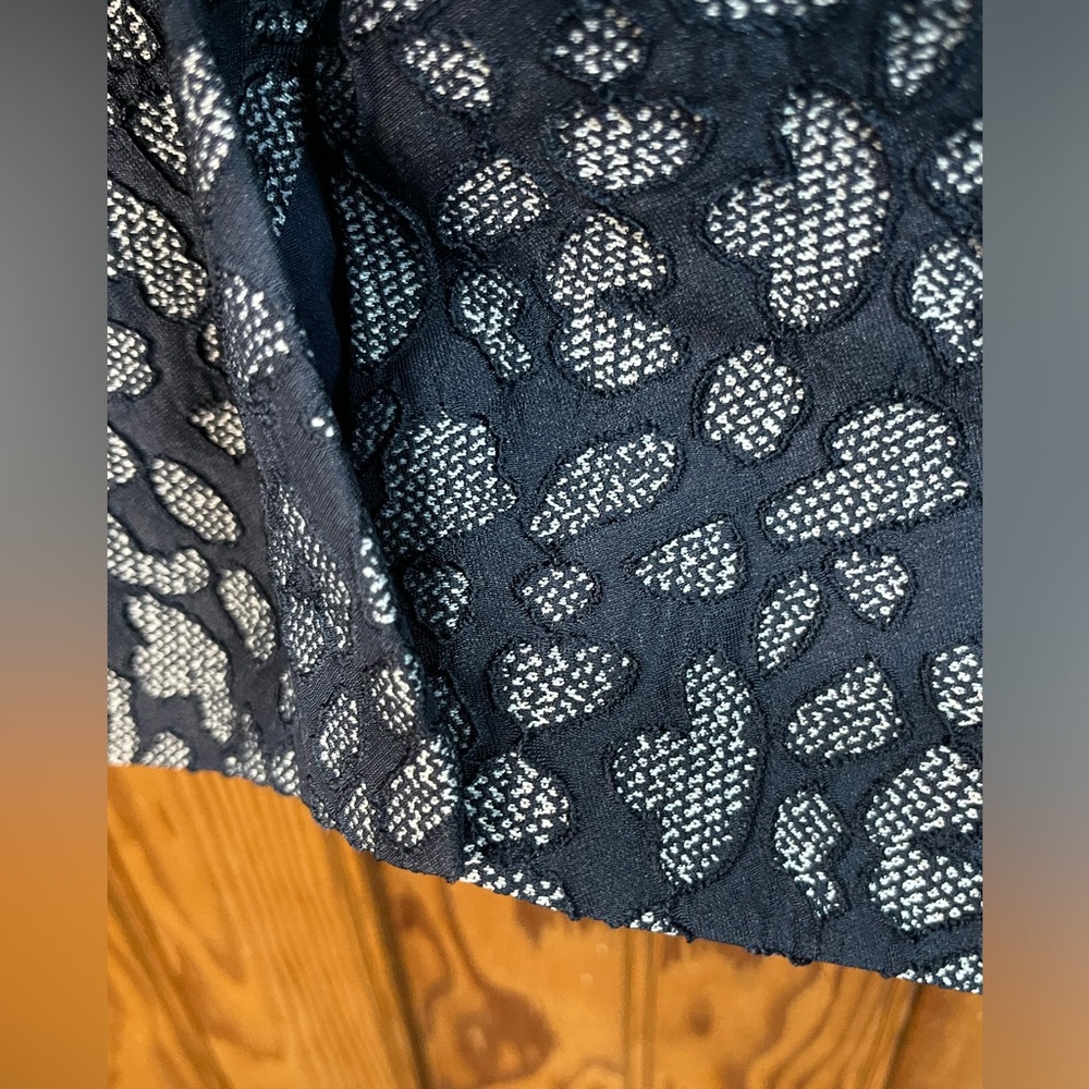 Banana Republic Womens 0 Pencil Skirt Lined Blue Animal Print Zip Back NWT - Picture 5 of 11